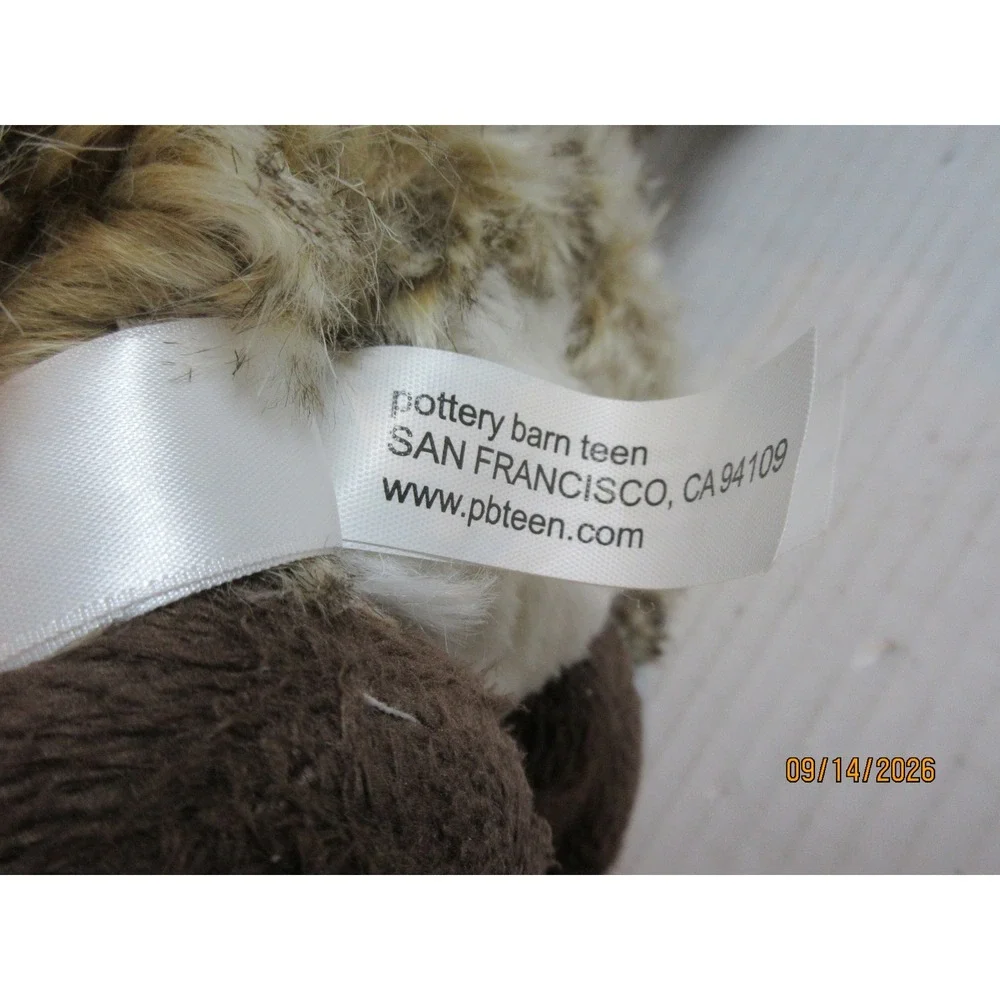 Pottery Barn Teen PBteen Faux Fur Animal Plush Caramel Ombre Speaker Non-Working